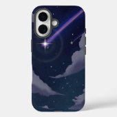 Galaxy Night Sky Shooting Star Phone Case (Rückseite)