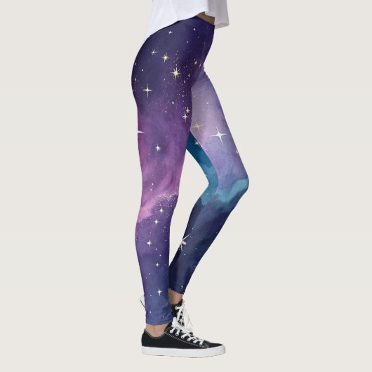 Galaxy Night Sky Starry Leggings (Rechts)