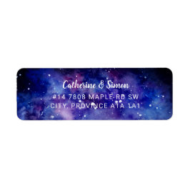 GALAXY night sky stars Aquarellmalerei