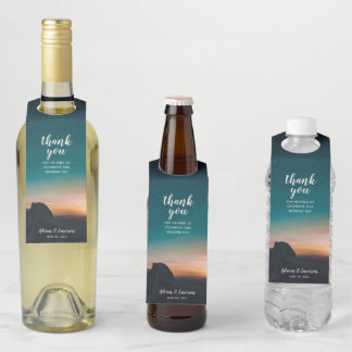 Galaxy Night Sky Stars Hochzeitsstimmung Flaschenanhänger