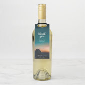 Galaxy Night Sky Stars Hochzeitsstimmung Flaschenanhänger (Auf Flasche)