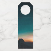 Galaxy Night Sky Stars Hochzeitsstimmung Flaschenanhänger (Rückseite)