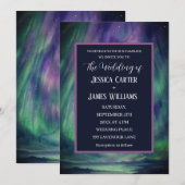 Galaxy Northern Lights Outer Celestial Stars Einladung (Vorne/Hinten)