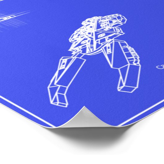 Galaxy Nyx Blueprints Poster (Ecke)