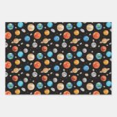 Galaxy Outer Space Planet Watercolor Illustration  Geschenkpapier Set (Vorderseite 2)