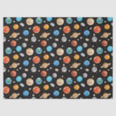 Galaxy Outer Space Planet Watercolor Illustration  Seidenpapier (Vorderseite)