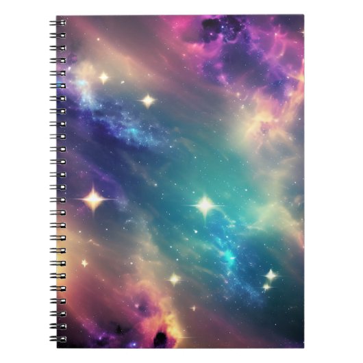 Galaxy Outerspace Notebook Notizblock (Vorderseite)