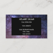 Galaxy Outway Hipster Muster Sterne Neues Zeitalte Visitenkarte (Rückseite)