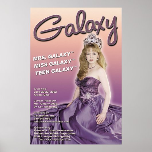 Galaxy Pageant 2002 Promo Poster (Vorne)