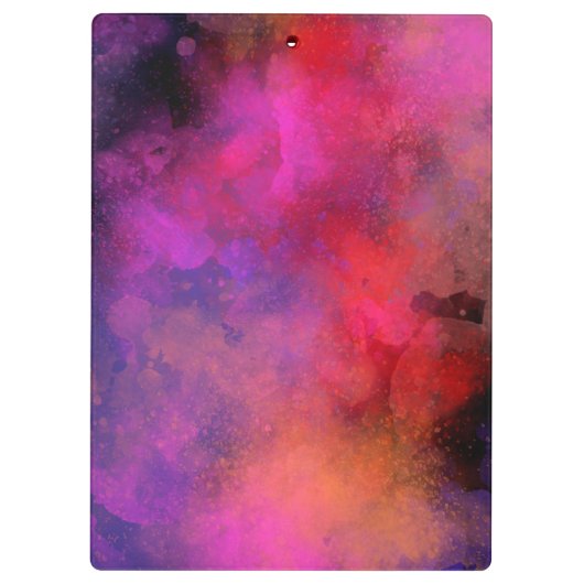 Galaxy Paint Spritzer Effect Klemmbrett (Rückseite)