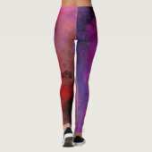 Galaxy Paint Spritzer Effect Leggings (Rückseite)