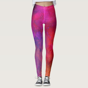 Galaxy Paint Spritzer Effect Leggings