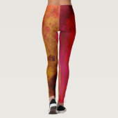 Galaxy Paint Spritzer Effect Leggings (Rückseite)