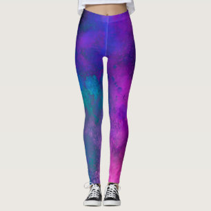 Galaxy Paint Spritzer Effect Leggings