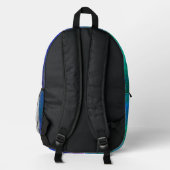 Galaxy Paint-Spritzer-Effekt Bedruckter Rucksack (Rückseite)