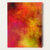 Galaxy Paint Spritzer Effekt gelb orange pink Planer (Rückseite)