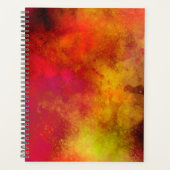 Galaxy Paint Spritzer Effekt gelb orange pink Planer (Vorderseite)