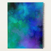 Galaxy Paint Spritzer Effekt grün blau Planer (Rückseite)