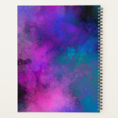 Galaxy Paint Spritzer Effekt lila grün blau Planer (Rückseite)