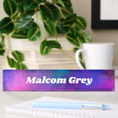 Galaxy Paint-Spritzer-Effekt Namensplakette