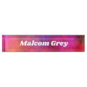 Galaxy Paint-Spritzer-Effekt Namensplakette (Vorderseite)