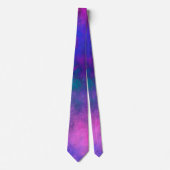 Galaxy Paint Spritzer Effekt Rosa & Blau Krawatte (Vorderseite)
