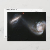 Galaxy Pair Postkarte (Vorne/Hinten)