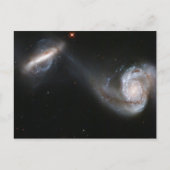 Galaxy Pair Postkarte (Vorderseite)