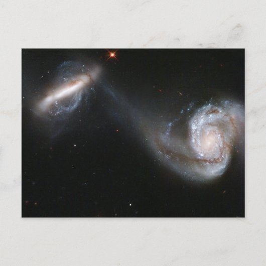 Galaxy Pair Postkarte (Vorderseite)