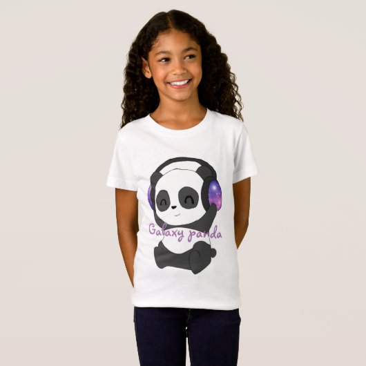 Galaxy Panda Design von The WolfOnSaturn YT T-Shirt (Vorne ganz)