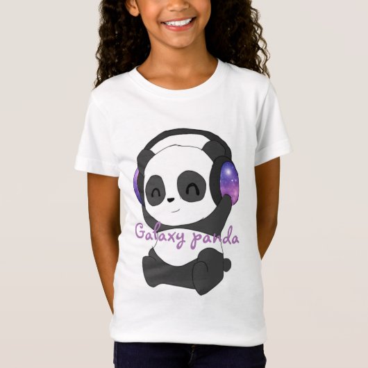 Galaxy Panda Design von The WolfOnSaturn YT T-Shirt (Vorderseite)