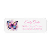 Galaxy Pastel Butterfly Splash Return Address (Vorne)