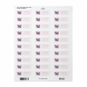 Galaxy Pastel Butterfly Splash Return Address (Vorne)