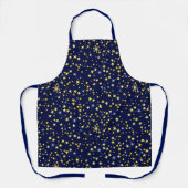 Galaxy Pattern Starry Navy Eleganter Star Schöne Schürze (Vorderseite)