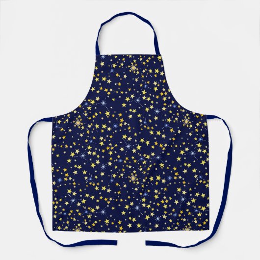 Galaxy Pattern Starry Navy Eleganter Star Schöne Schürze (Vorderseite)
