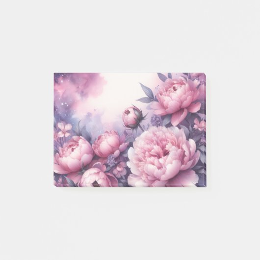 Galaxy Peony Post It Notes Post-it Klebezettel (Vorderseite)