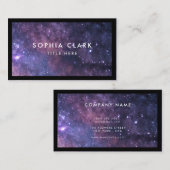 Galaxy Personalisiert Luxus Modernes Elegantes Visitenkarte (Vorne/Hinten)