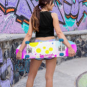 Galaxy Personalisiert Polka Dot Skateboard