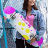 Galaxy Personalisiert Polka Dot Skateboard