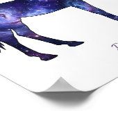 Galaxy Pferd Träume groß Kosmische Kunst Poster (Ecke)