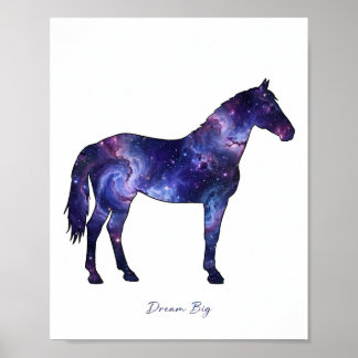 Galaxy Pferd Träume groß Kosmische Kunst Poster