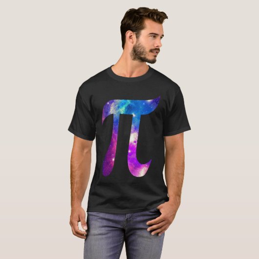 Galaxy Pi Symbol Space Math 's T-Shirt (Vorne ganz)