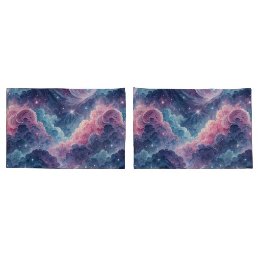 Galaxy Pillowcases – Space Themed Pillow Covers Ma (Rückseite-Set)