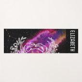 Galaxy Pink Cancer Constellation Zodiac Custom Yogamatte (Vorderseite (Horizontal))