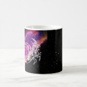 Galaxy Pink Cancer Constellation Zodiac Sign Kaffeetasse (Mittel)
