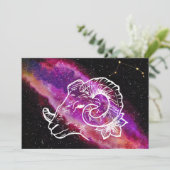 Galaxy Pink Lila Aries Sternbild Sternbild (Stehend Vorderseite)