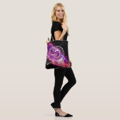 Galaxy Pink Lila Aries Sternbild Sternzeichen Tasche (Am Model)