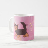 Galaxy Pink Yorkie Tasse (Vorderseite Links)