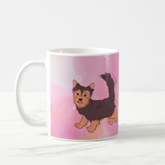 Galaxy Pink Yorkie Tasse (Links)