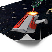 Galaxy Pirating Poster (klein) (Ecke)